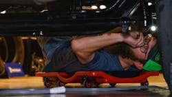 A Rush technician trying to diagnose his way to the top spot in at the 2022 Rush Rodeo. A Rush technician trying to diagnose his way to the top spot in at the 2022 Rush Rodeo.