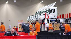 Skills stations were set up in the 225,000-square-ft. exhibit space in Cleveland&apos;s Huntington Convention Center.
