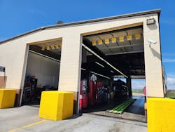 Grabers Diesel Repair&rsquo;s second location features two bays that open to the east and west.