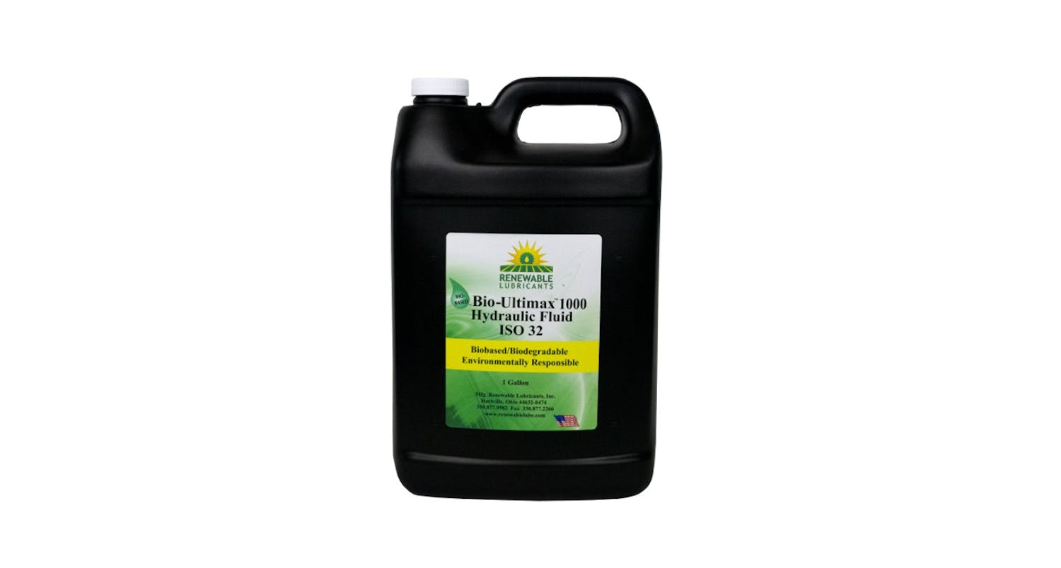 BioUltimax 1000 Hydraulic Fluid from Renewable Lubricants Fleet
