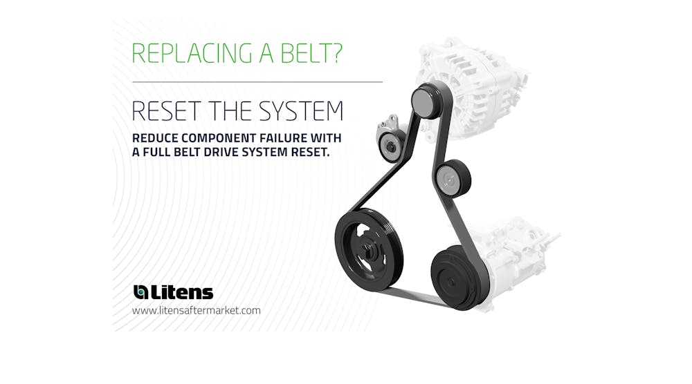 Litens Aftermarket, offering aftermarket belt drive products, introduced its new &lsquo;System Reset&rsquo; campaign, to bring awareness to proper drive belt system maintenance.