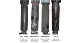 Misting is a sign that the seals are lubricated, but oil runs show evidence of a leak. Link Mfg.