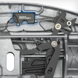 The Fontaine SmartConnect system monitors the fifth wheel lock position at every coupling event and analyzes the gathered data. The Fontaine SmartConnect system monitors the fifth wheel lock position at every coupling event and analyzes the gathered data.