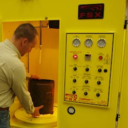 Before cleaning the DPF with equipment such as the FSX TrapBlaster, check for damage such as cracking or pitting. Before cleaning the DPF with equipment such as the FSX TrapBlaster, check for damage such as cracking or pitting.