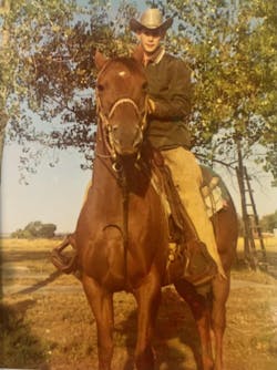 Mathis followed his boyhood dream early on in life, joining a ranch and farm at 14. Mathis followed his boyhood dream early on in life, joining a ranch and farm at 14.