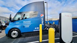 PepsiCo was the first fleet to incorporate Tesla Semi electric tractors into its operations in California. PepsiCo was the first fleet to incorporate Tesla Semi electric tractors into its operations in California.