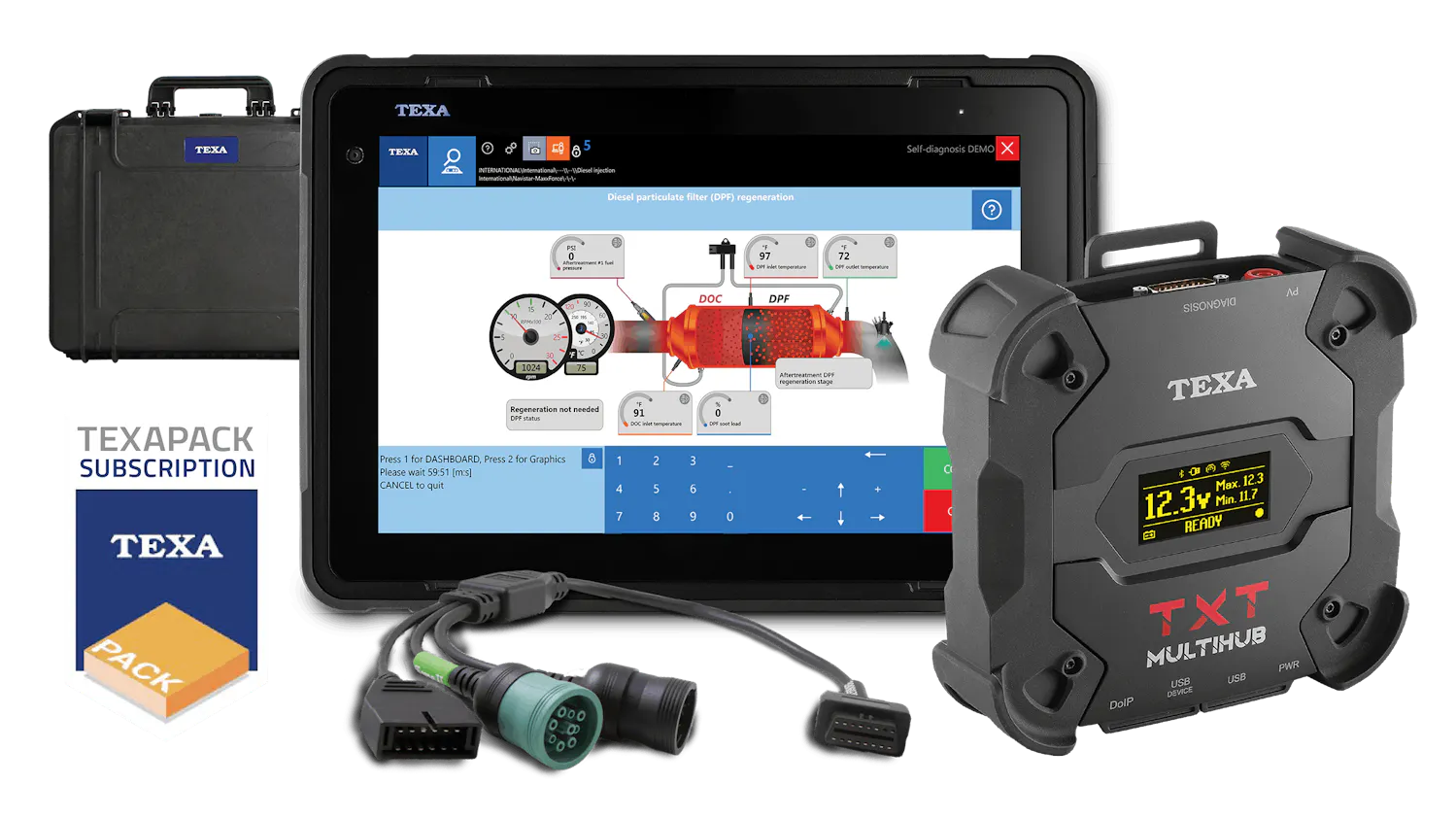 Navigator TXT Multihub with IDC5 Truck from TEXA USA | Fleet Maintenance