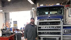 Marathon technician Cody Clegg Marathon technician Cody Clegg