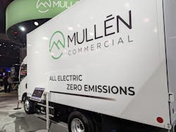 The Mullen Three, a Class 3 cabover EV. The Mullen Three, a Class 3 cabover EV.
