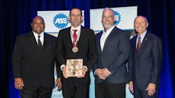 Joe Bologna, second from the right, receiving his ASE Automobile Technician of the Year Award Joe Bologna, second from the right, receiving his ASE Automobile Technician of the Year Award