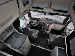 A view inside the all-new VNL 860 sleeper cab. A view inside the all-new VNL 860 sleeper cab.