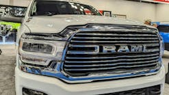 A Ram truck on display during NTEA&apos;s 2024 Work Truck Week, where Stellantis launched its new Ram Professional brand.