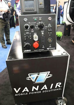 The system's control panel is mounted toward the rear or side of the work truck for easy operator access. The system's control panel is mounted toward the rear or side of the work truck for easy operator access.