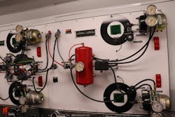 System display boards can outline a number of processes in a truck, from the braking system to electronics. System display boards can outline a number of processes in a truck, from the braking system to electronics.