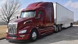 The next-generation aerodynamics and technology of the updated Peterbilt Model 579 were developed during five years of ‘relentless focus’ on increasing fuel economy, driver comfort, and uptime. The next-generation aerodynamics and technology of the updated Peterbilt Model 579 were developed during five years of ‘relentless focus’ on increasing fuel economy, driver comfort, and uptime.