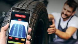 Anyline&apos;s tire scanner measure&apos;s tread depth via a mobile device camera for easy access to tire information.