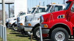 Trucks on lot Trucks on lot