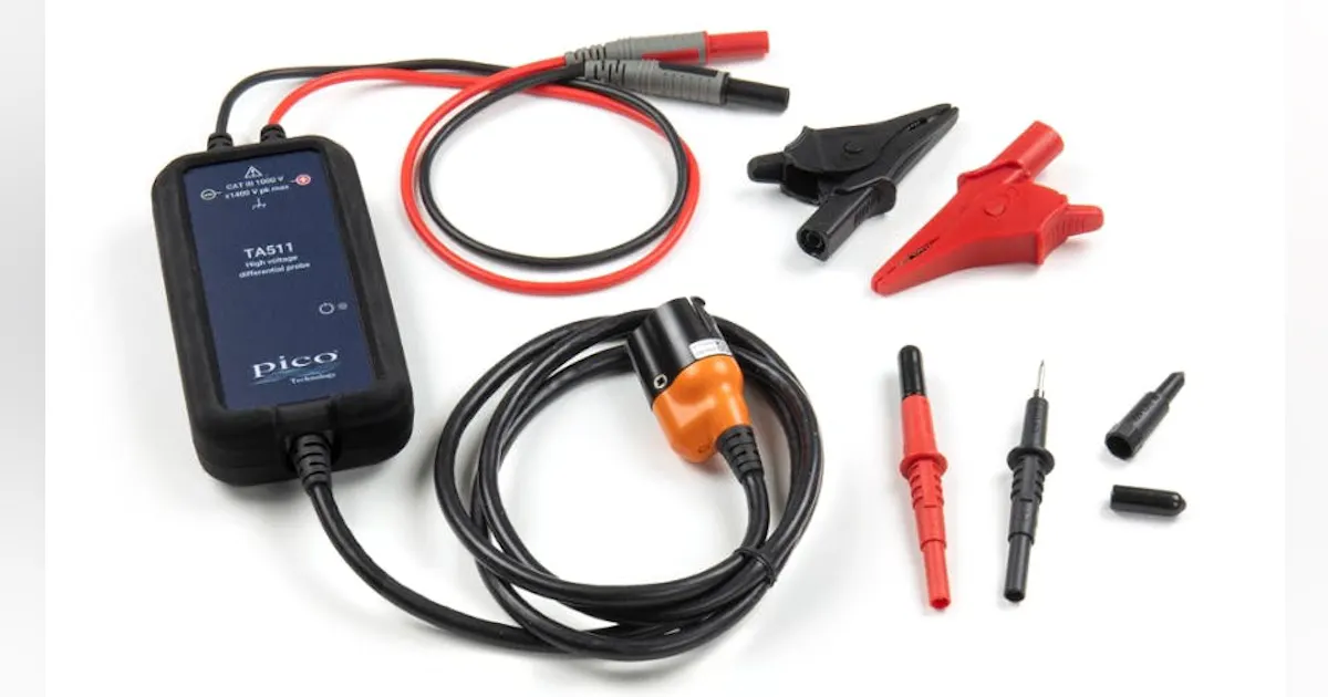 Pico Engineering Science PQ345 PicoBNC+ 1400V Differential Probe Kit from Pico Technology ...