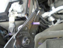 Figure 1 — Notice the stripping options provided by the Craftsman wire stripper. Figure 1 — Notice the stripping options provided by the Craftsman wire stripper.