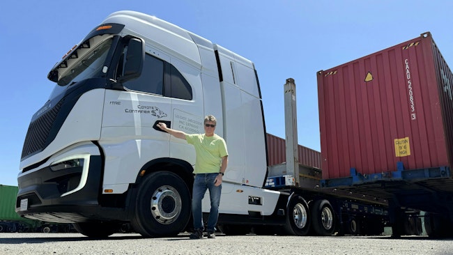 Bill Hall, received the first California-based Nikola Tre FCEV (Fuel Cell Electric Vehicle) last December. There have been some growing pains, but with support from the OEM and plenty of patience and planning, he's showing hydrogen can power drayage operations.