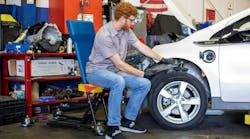 Ergochair’s product line includes a family of crossover work seats that make performing awkward tasks in the shop more ergonomic, reducing stress and strain on the body to deliver greater productivity with fewer injuries Ergochair’s product line includes a family of crossover work seats that make performing awkward tasks in the shop more ergonomic, reducing stress and strain on the body to deliver greater productivity with fewer injuries