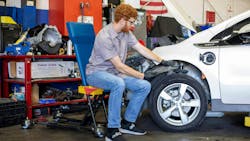 Ergochair’s product line includes a family of crossover work seats that make performing awkward tasks in the shop more ergonomic, reducing stress and strain on the body to deliver greater productivity with fewer injuries Ergochair’s product line includes a family of crossover work seats that make performing awkward tasks in the shop more ergonomic, reducing stress and strain on the body to deliver greater productivity with fewer injuries