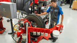 Hunter’s TCX635HD tire changer has gained favor among maintenance managers for several reasons, including its robust construction and simple controls. Hunter’s TCX635HD tire changer has gained favor among maintenance managers for several reasons, including its robust construction and simple controls.