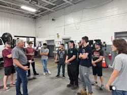 Jim Uteg (GM Joliet IL RTC) talking to Joliet Junior College Technician Students Jim Uteg (GM Joliet IL RTC) talking to Joliet Junior College Technician Students