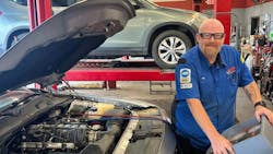 John Bemis is the lead technician at VIP Tires & Service's Bangor, Maine, location. He was recently named a World Class Technician by the National Institute of Automotive Service Excellence. John Bemis is the lead technician at VIP Tires & Service's Bangor, Maine, location. He was recently named a World Class Technician by the National Institute of Automotive Service Excellence.