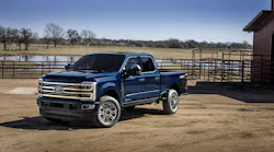 Ford F- 350 in Platinum Plus Antimatter Blue