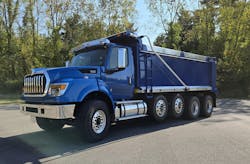 The International HV Series received a refresh that includes the S13 powertrain, sloped hood, and panoramic wide windshield for more visibility, The T14 Automated Manual Transmission allows smoother shifting while hauling heavy loads. The weight was also reduced and galvanized frame rails were added for better anti-corrosion protection. The International HV Series received a refresh that includes the S13 powertrain, sloped hood, and panoramic wide windshield for more visibility, The T14 Automated Manual Transmission allows smoother shifting while hauling heavy loads. The weight was also reduced and galvanized frame rails were added for better anti-corrosion protection.