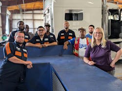At Jetco Delivery, Amanda Schuier, strategic maintenance director (far right), facilitates regular meetings where employees at all levels can be heard. At Jetco Delivery, Amanda Schuier, strategic maintenance director (far right), facilitates regular meetings where employees at all levels can be heard.