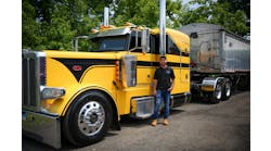 This Peterbilt 389 is one of DeFeo Materials’ five vocational trucks. They are all coming up on 500,000 miles, so owner Christopher DeFeo has to decide what his next move will be. This Peterbilt 389 is one of DeFeo Materials’ five vocational trucks. They are all coming up on 500,000 miles, so owner Christopher DeFeo has to decide what his next move will be.