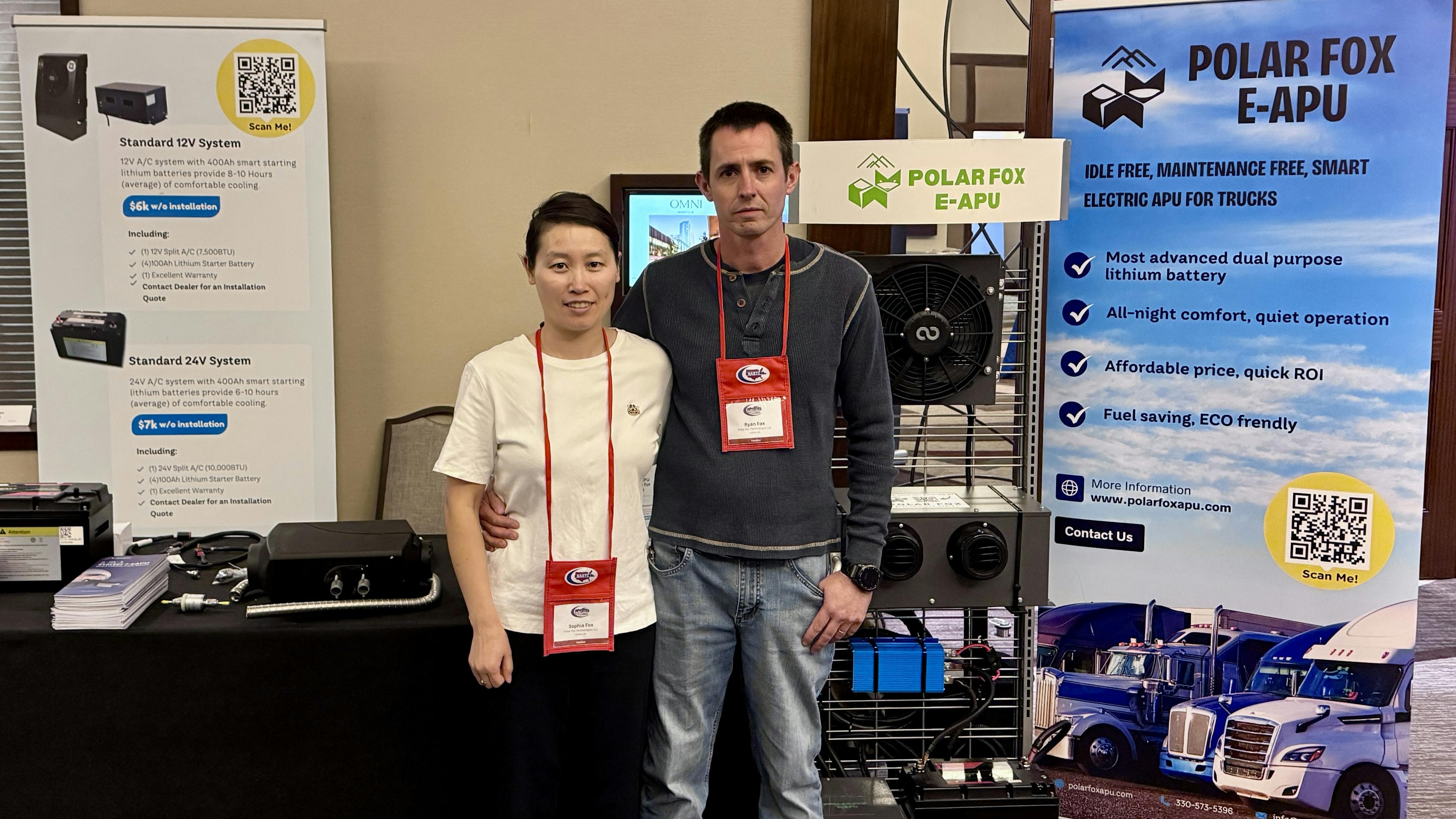 Sophia and Ryan Fox pivoted from a single truck repair business to focus on solving customers' emissions headaches through direct aftertreatment service and as a supplier of innovative electric APUs.