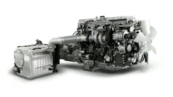 The first customer deliveries of the International S13 Integrated powertrain began in early 2024. Available in the manufacturer’s LT, RH, HX, and HV Series vehicles, the solution is comprised of a 515-hp S13 engine, fully automated 14-speed overdrive T14 transmission, and an aftertreatment system designed to maximize integration. The first customer deliveries of the International S13 Integrated powertrain began in early 2024. Available in the manufacturer’s LT, RH, HX, and HV Series vehicles, the solution is comprised of a 515-hp S13 engine, fully automated 14-speed overdrive T14 transmission, and an aftertreatment system designed to maximize integration.