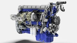 For the VNL model powertrain, Volvo introduced design enhancements to the D13 engine, including a new wave piston with a shorter piston height, as well as a longer connecting rod; smaller injector needle control valves; a variable vane oil pump, and improvements to the turbo compounding unit and turbocharger. For the VNL model powertrain, Volvo introduced design enhancements to the D13 engine, including a new wave piston with a shorter piston height, as well as a longer connecting rod; smaller injector needle control valves; a variable vane oil pump, and improvements to the turbo compounding unit and turbocharger.