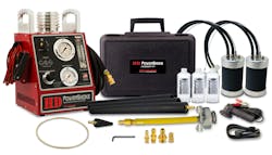 HD PowerSmoke is specifically engineered to provide the pressure and volume of vapor needed to test the integrity of heavy-duty intake and exhaust systems. Power Intake Adapters expand to seal off the intake and exhaust systems of any medium- or heavy-duty truck. HD PowerSmoke is specifically engineered to provide the pressure and volume of vapor needed to test the integrity of heavy-duty intake and exhaust systems. Power Intake Adapters expand to seal off the intake and exhaust systems of any medium- or heavy-duty truck.