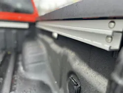 The truck is also available with a Utili-track system to easily secure cargo. The truck is also available with a Utili-track system to easily secure cargo.