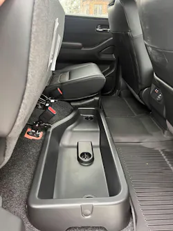 The truck also features under-seat storage. The truck also features under-seat storage.
