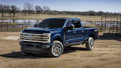 A 2025 Ford F-350 Super Duty spec'd with a 6.7L Power Stroke diesel engine. A 2025 Ford F-350 Super Duty spec'd with a 6.7L Power Stroke diesel engine.