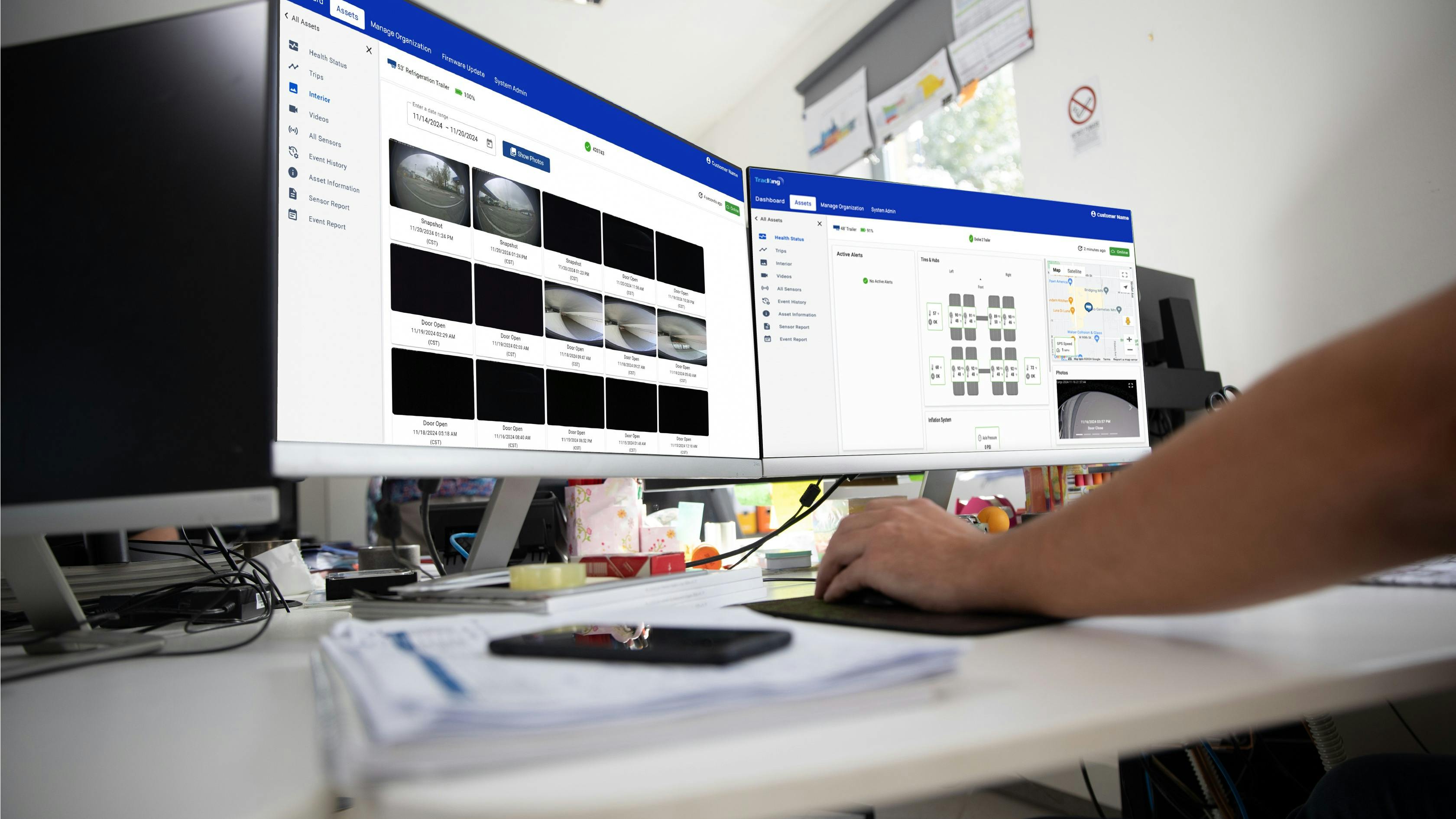 Thermo King TracKing Smart Trailer Telematics Desktop