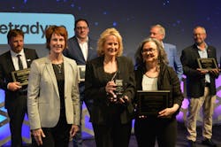 From left to right: Heather Engen, senior VP and head of global customer success at Netradyne; Tamara O'Tool, VP of administration at Decker Truck Line, and Jane Jazrawy, CarriersEdge CEO From left to right: Heather Engen, senior VP and head of global customer success at Netradyne; Tamara O'Tool, VP of administration at Decker Truck Line, and Jane Jazrawy, CarriersEdge CEO