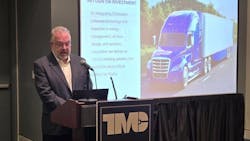 Martin Duffy, head of Transtex's DClimate Division, speaks to press at the 2025 TMC Annual Meeting in Nashville. Martin Duffy, head of Transtex's DClimate Division, speaks to press at the 2025 TMC Annual Meeting in Nashville.