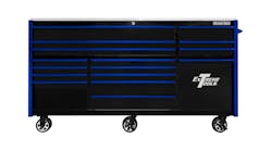 RX Series 84'Wx30'D 16-Drawer Roller Cabinet with Power Tool Drawer, No. RXQ843016RC RX Series 84'Wx30'D 16-Drawer Roller Cabinet with Power Tool Drawer, No. RXQ843016RC