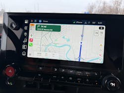 When using the Google Maps app within Apple CarPlay, the map only showed a compass view of my navigation. To get a directional view of my navigation, I had to move from Apple CarPlay’s Google Maps to BrightDrop’s built-in Google Maps app. When using the Google Maps app within Apple CarPlay, the map only showed a compass view of my navigation. To get a directional view of my navigation, I had to move from Apple CarPlay’s Google Maps to BrightDrop’s built-in Google Maps app.