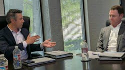 Peterbilt GM Jacob Montero, left, and Erik Johnson, assistant GM. Peterbilt GM Jacob Montero, left, and Erik Johnson, assistant GM.