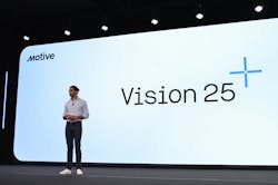 Shoaib Makani, Motive CEO and co-founder, introduces the company's new AI-powered product additions at the Keynote session of Motive Vision 25 in Austin, Texas. Shoaib Makani, Motive CEO and co-founder, introduces the company's new AI-powered product additions at the Keynote session of Motive Vision 25 in Austin, Texas.