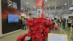 The Cummins booth at TMC's 2025 Annual Meeting and Expo, featured the new X15 2027 diesel engine, drawing plenty of big crowds. The Cummins booth at TMC's 2025 Annual Meeting and Expo, featured the new X15 2027 diesel engine, drawing plenty of big crowds.