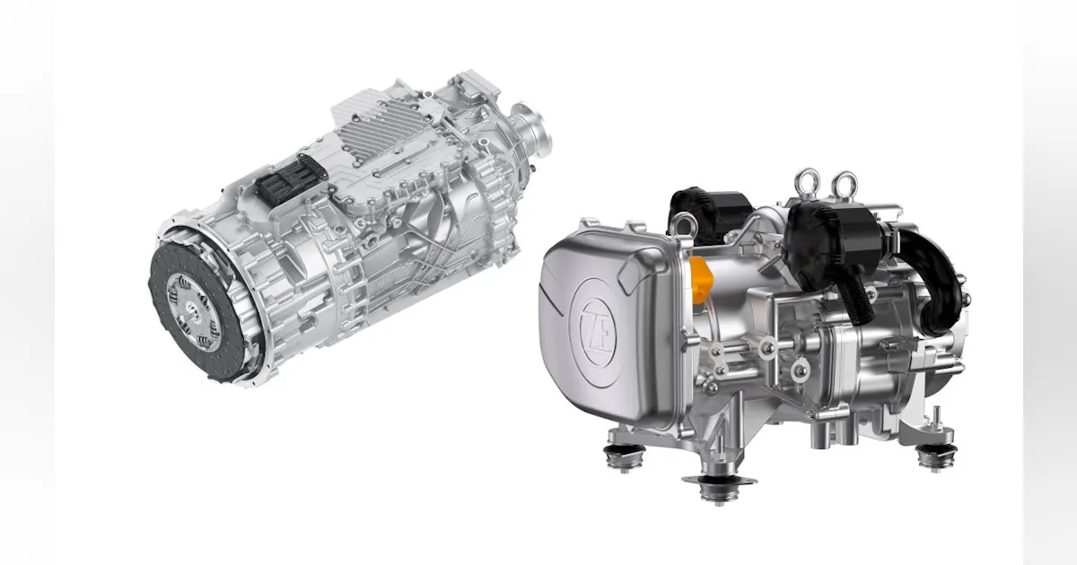 ZF unveils TraXon 2 hybrid transmission and e-comp Scroll at ACT Expo ...