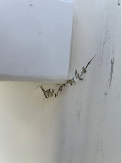 An example of a cracked bucket from CPS Energy. An example of a cracked bucket from CPS Energy.